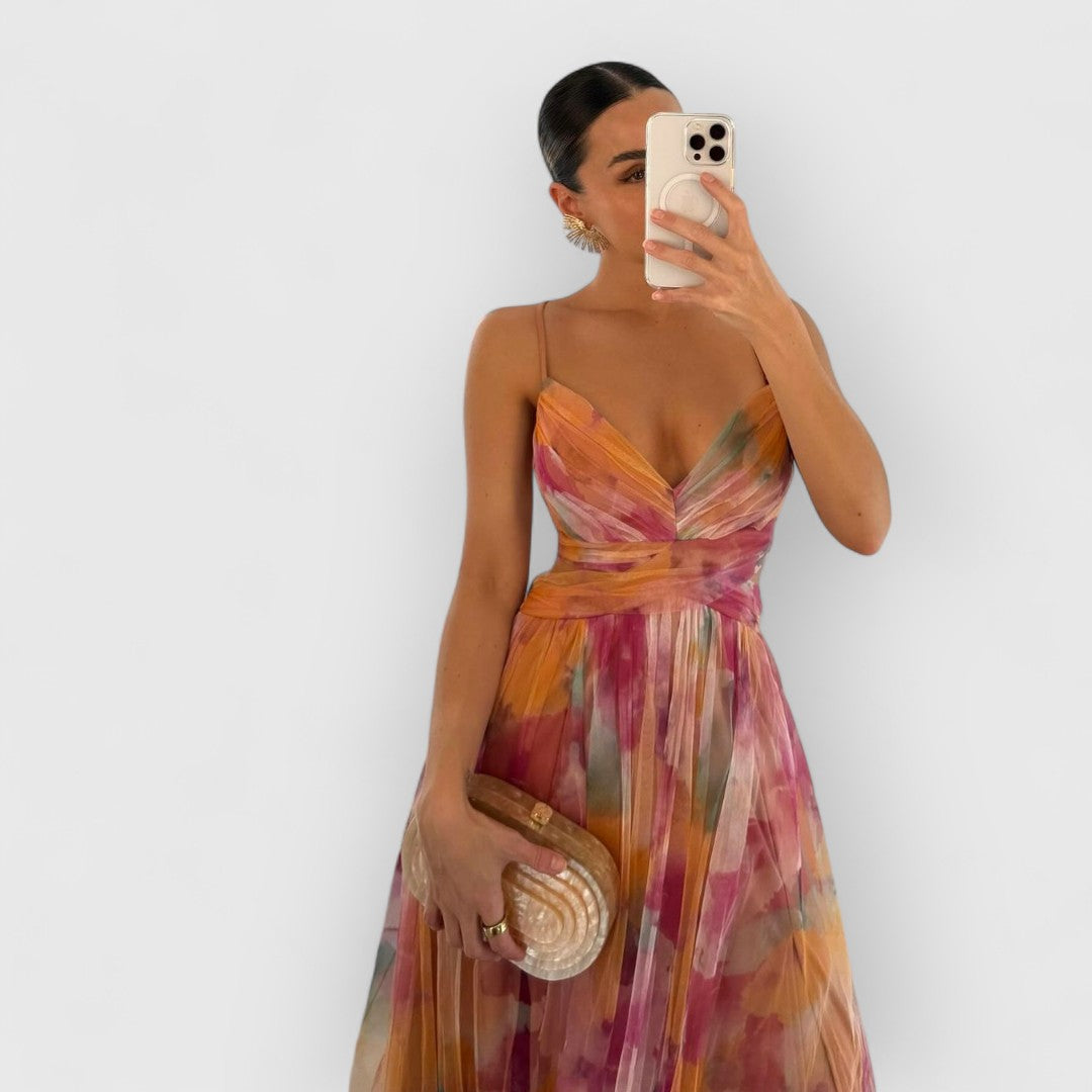 Verite | Robe longue à imprimé fleuri