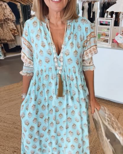 Helene | Robe décontractée avec imprimé